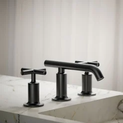 Widespread bathroom sink faucet with Cross handles, 1.2 gpm
