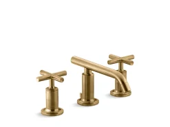 Widespread bathroom sink faucet with Cross handles, 1.2 gpm