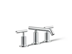 Widespread bathroom sink faucet with Lever handles, 1.2 gpm