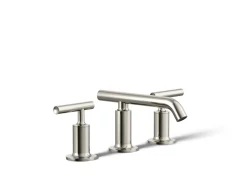 Widespread bathroom sink faucet with Lever handles, 1.2 gpm