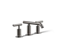 Widespread bathroom sink faucet with Lever handles, 1.2 gpm