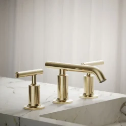 Widespread bathroom sink faucet with Lever handles, 1.2 gpm