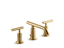 Widespread bathroom sink faucet with Lever handles, 1.2 gpm
