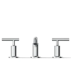 Widespread bathroom sink faucet with Lever handles, 1.2 gpm