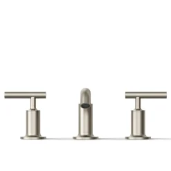 Widespread bathroom sink faucet with Lever handles, 1.2 gpm