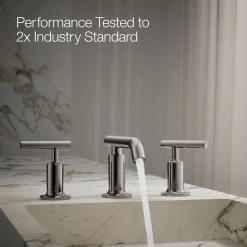 Widespread bathroom sink faucet with Lever handles, 1.2 gpm