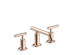 Widespread bathroom sink faucet with Lever handles, 1.2 gpm