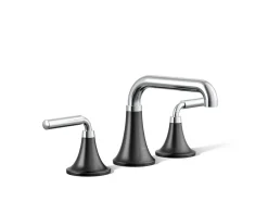Widespread bathroom sink faucet, 0.5 gpm