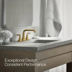 Widespread bathroom sink faucet, 1.2 gpm