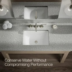 Widespread bathroom sink faucet, 1.2 gpm