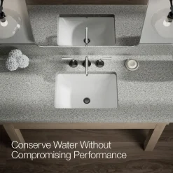 Widespread bathroom sink faucet, 1.2 gpm