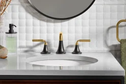Widespread bathroom sink faucet, 1.2 gpm
