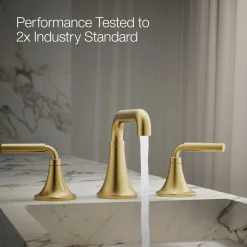 Widespread bathroom sink faucet, 1.2 gpm