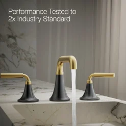 Widespread bathroom sink faucet, 1.2 gpm