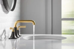 Widespread bathroom sink faucet, 1.2 gpm