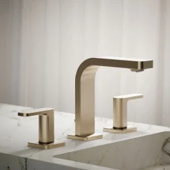 Widespread bathroom sink faucet, 1.0 gpm