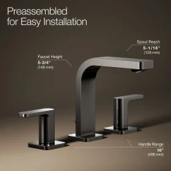 Widespread bathroom sink faucet, 1.0 gpm