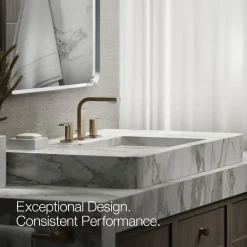 Widespread bathroom sink faucet, 1.0 gpm
