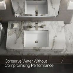 Widespread bathroom sink faucet, 1.0 gpm
