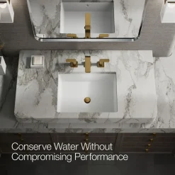 Widespread bathroom sink faucet, 1.0 gpm