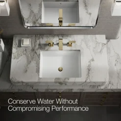 Widespread bathroom sink faucet, 1.0 gpm