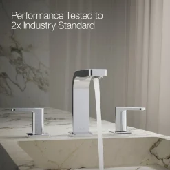 Widespread bathroom sink faucet, 1.0 gpm