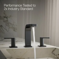 Widespread bathroom sink faucet, 1.0 gpm