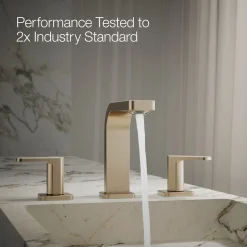Widespread bathroom sink faucet, 1.0 gpm