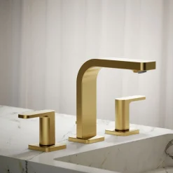 Widespread bathroom sink faucet, 1.2 gpm