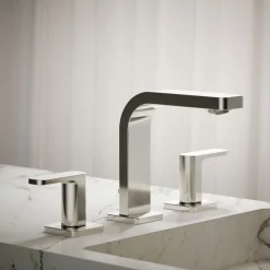 Widespread bathroom sink faucet, 1.2 gpm