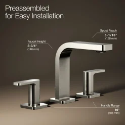 Widespread bathroom sink faucet, 1.2 gpm