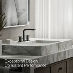 Widespread bathroom sink faucet, 1.2 gpm