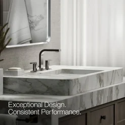 Widespread bathroom sink faucet, 1.2 gpm
