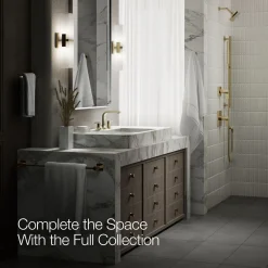 Widespread bathroom sink faucet, 1.2 gpm