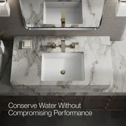 Widespread bathroom sink faucet, 1.2 gpm