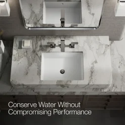 Widespread bathroom sink faucet, 1.2 gpm