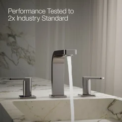 Widespread bathroom sink faucet, 1.2 gpm