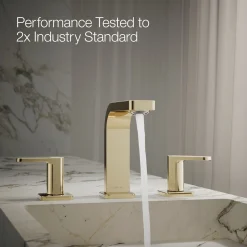 Widespread bathroom sink faucet, 1.2 gpm
