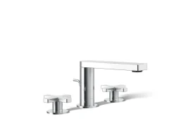 Widespread bathroom sink faucet with Cross handles, 1.2 gpm