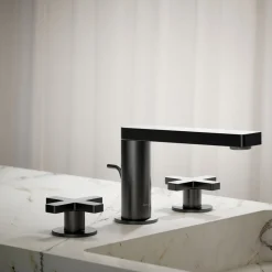 Widespread bathroom sink faucet with Cross handles, 1.2 gpm