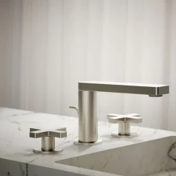 Widespread bathroom sink faucet with Cross handles, 1.2 gpm