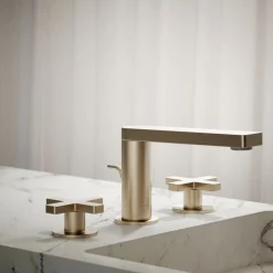 Widespread bathroom sink faucet with Cross handles, 1.2 gpm
