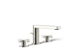 Widespread bathroom sink faucet with Cross handles, 1.2 gpm