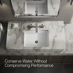 Widespread bathroom sink faucet with Cross handles, 1.2 gpm