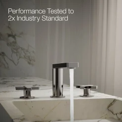 Widespread bathroom sink faucet with Cross handles, 1.2 gpm