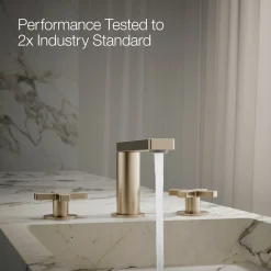 Widespread bathroom sink faucet with Cross handles, 1.2 gpm