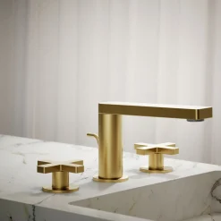 Widespread bathroom sink faucet with Cross handles, 1.2 gpm
