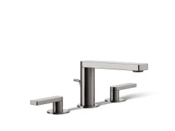 Widespread bathroom sink faucet with Lever handles, 1.2 gpm