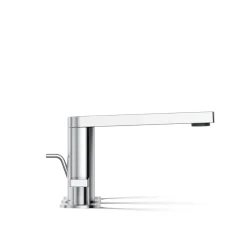 Widespread bathroom sink faucet with Lever handles, 1.2 gpm