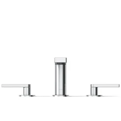 Widespread bathroom sink faucet with Lever handles, 1.2 gpm